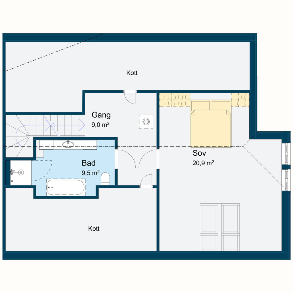 Plantegning E202 Loft/Hems